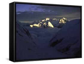 Sun Kissed Pumori, Nepal-Michael Brown-Framed Stretched Canvas