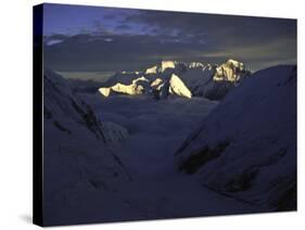 Sun Kissed Pumori, Nepal-Michael Brown-Stretched Canvas
