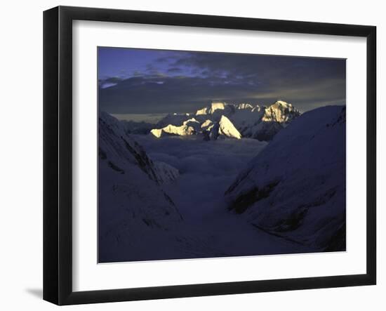 Sun Kissed Pumori, Nepal-Michael Brown-Framed Premium Photographic Print