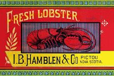 Fresh Lobster-Sun Lithograph Co-Framed Stretched Canvas