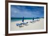 Sun loungers on world class Shoal Bay East beach, Anguilla, British Oversea territory, West Indies,-Michael Runkel-Framed Photographic Print