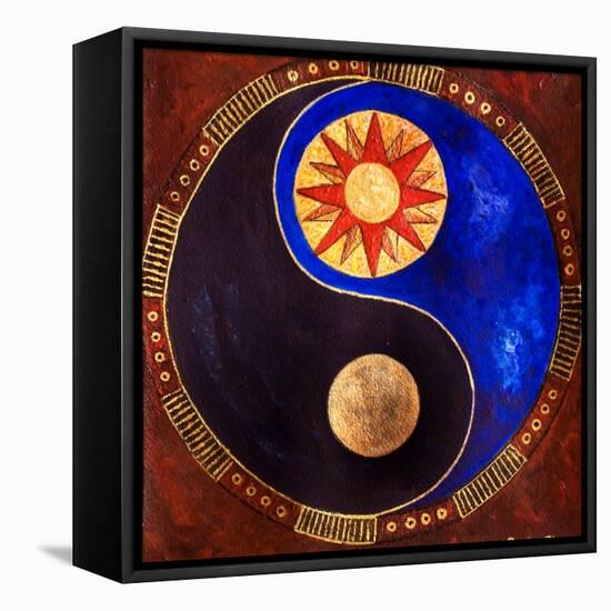 Sun-Moon, 2009-Sabira Manek-Framed Stretched Canvas