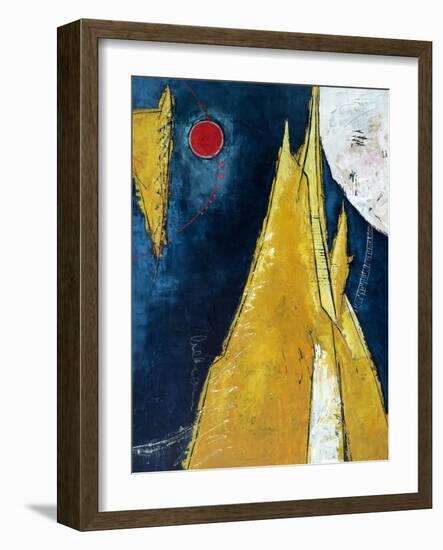 Sun, Mountain, Moon-Hyunah Kim-Framed Art Print