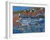 Sun on rooftops-Cosima Duggal-Framed Giclee Print