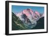 Sun on the Jungfrau, Swiss Alps-null-Framed Art Print