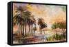 Sun on the Water-Mary Dulon-Framed Stretched Canvas