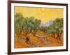 Sun over Olive Grove, 1889-Vincent van Gogh-Framed Giclee Print