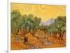 Sun over Olive Grove, 1889-Vincent van Gogh-Framed Giclee Print