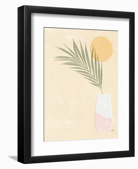 Sun Palm II Blush-Moira Hershey-Framed Art Print