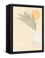 Sun Palm II Blush-Moira Hershey-Framed Stretched Canvas