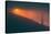 Sun Peeking Through the Fog at Golden Gate Bridge-null-Stretched Canvas