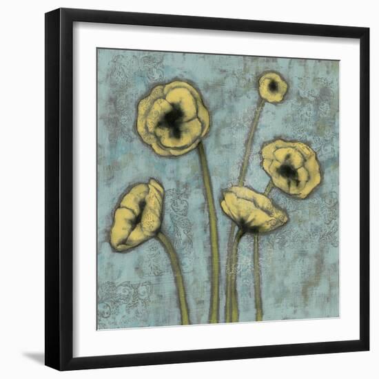 Sun Poppies I-Jennifer Goldberger-Framed Art Print