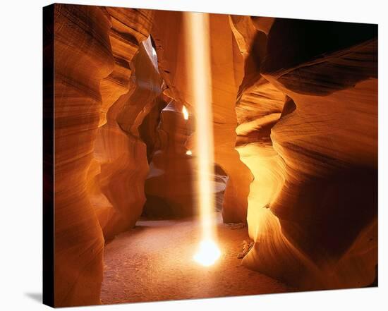 Sun Ray In Antelope Canyon-null-Stretched Canvas