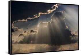 Sun rays and clouds, Togo, Africa-Art Wolfe-Framed Stretched Canvas