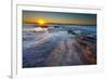 Sun Rays over the Pacific Ocean Near Sunset Cliffs in San Diego, Ca-Andrew Shoemaker-Framed Photographic Print