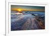 Sun Rays over the Pacific Ocean Near Sunset Cliffs in San Diego, Ca-Andrew Shoemaker-Framed Photographic Print