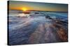 Sun Rays over the Pacific Ocean Near Sunset Cliffs in San Diego, Ca-Andrew Shoemaker-Stretched Canvas