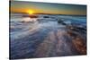 Sun Rays over the Pacific Ocean Near Sunset Cliffs in San Diego, Ca-Andrew Shoemaker-Stretched Canvas