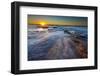 Sun Rays over the Pacific Ocean Near Sunset Cliffs in San Diego, Ca-Andrew Shoemaker-Framed Premium Photographic Print