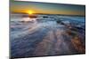 Sun Rays over the Pacific Ocean Near Sunset Cliffs in San Diego, Ca-Andrew Shoemaker-Mounted Premium Photographic Print