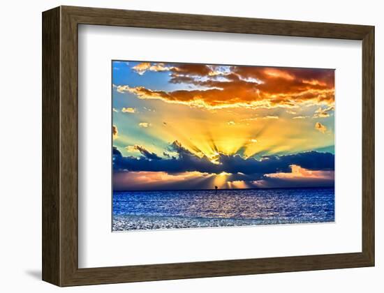 Sun Rays Sunrise-Toni Vaughan-Framed Art Print