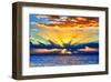 Sun Rays Sunrise-Toni Vaughan-Framed Art Print