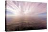 Sun Rays Through Clouds Above the Ocean, Greenland-Françoise Gaujour-Stretched Canvas