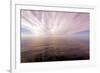 Sun Rays Through Clouds Above the Ocean, Greenland-Françoise Gaujour-Framed Photographic Print