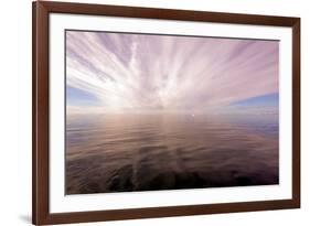 Sun Rays Through Clouds Above the Ocean, Greenland-Françoise Gaujour-Framed Photographic Print