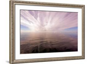 Sun Rays Through Clouds Above the Ocean, Greenland-Françoise Gaujour-Framed Photographic Print