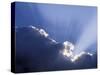 Sun Rays Through Clouds-Jon Arnold-Stretched Canvas