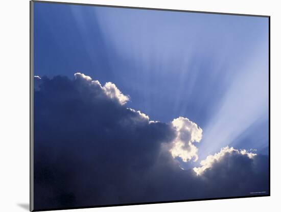 Sun Rays Through Clouds-Jon Arnold-Mounted Photographic Print