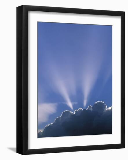 Sun Rays Through Clouds-Jon Arnold-Framed Photographic Print