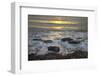 Sun Reflecting on Sea Surface with Rocks on Beach, Scotland, UK, June 2009-Mu?oz-Framed Photographic Print