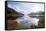 Sun Reflection of Loch Shiel Lake at Glenn Finnan Highlands Scotland-vichie81-Framed Stretched Canvas