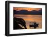 Sun Rise over the Lagoon of Sant'Antioco, Sardinia, Italy, Mediterranean, Europe-Oliviero Olivieri-Framed Photographic Print