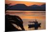 Sun Rise over the Lagoon of Sant'Antioco, Sardinia, Italy, Mediterranean, Europe-Oliviero Olivieri-Mounted Photographic Print