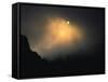 Sun Rises Over Mountain Top, Kilimanjaro-Michael Brown-Framed Stretched Canvas