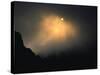 Sun Rises Over Mountain Top, Kilimanjaro-Michael Brown-Stretched Canvas