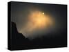 Sun Rises Over Mountain Top, Kilimanjaro-Michael Brown-Stretched Canvas