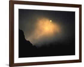 Sun Rises Over Mountain Top, Kilimanjaro-Michael Brown-Framed Photographic Print