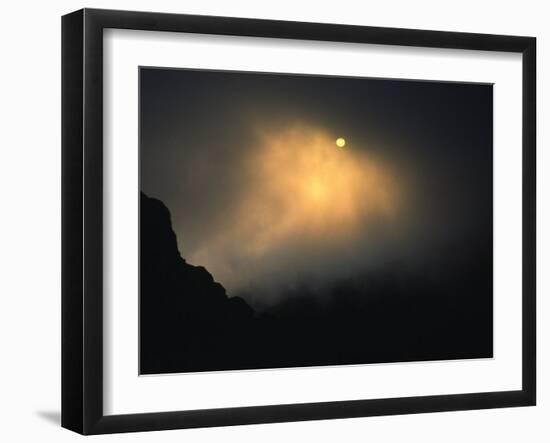 Sun Rises Over Mountain Top, Kilimanjaro-Michael Brown-Framed Photographic Print