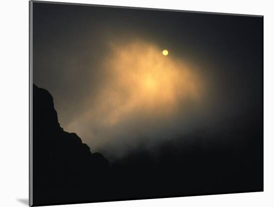 Sun Rises Over Mountain Top, Kilimanjaro-Michael Brown-Mounted Photographic Print