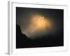 Sun Rises Over Mountain Top, Kilimanjaro-Michael Brown-Framed Photographic Print