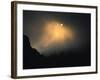 Sun Rises Over Mountain Top, Kilimanjaro-Michael Brown-Framed Photographic Print