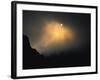 Sun Rises Over Mountain Top, Kilimanjaro-Michael Brown-Framed Photographic Print