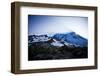 Sun Rising from Behind Mount Rainier - Mount Rainier National Park, Washington-Dan Holz-Framed Photographic Print