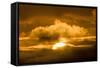 Sun Rising Through the Clouds at Dawn, ANWR, Alaska, USA-Steve Kazlowski-Framed Stretched Canvas