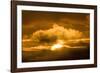 Sun Rising Through the Clouds at Dawn, ANWR, Alaska, USA-Steve Kazlowski-Framed Photographic Print