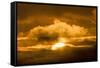 Sun Rising Through the Clouds at Dawn, ANWR, Alaska, USA-Steve Kazlowski-Framed Stretched Canvas